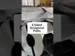 8 ด้านสี่เหลี่ยมสแตนเลสเสาไฟฟ้า