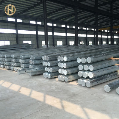300daN 200daN โลหะเสาไฟฟ้าเหล็กม้วนร้อน Q345B GR65 ความหนา 2-3.5 มม