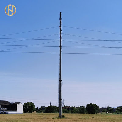 10.5M 35FT เสาเหล็กแปดเหลี่ยม 500daN 5KN GR65 พร้อมใบรับรอง ISO 9001