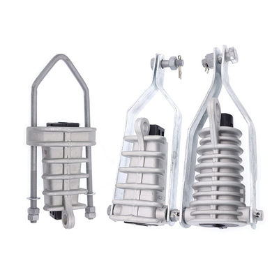 Wedge Strain Clamps สำหรับฉนวนสายเคเบิล Overhead Line Tension Anchoring