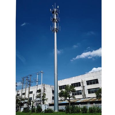 ซื้อ ขาวเคลือบ 40m แอนเทนนาเหล็ก Monopoles กับแพลตฟอร์ม online manufacture