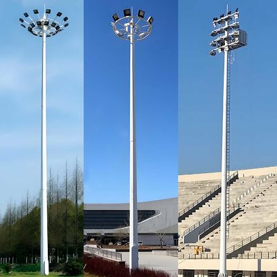 ซื้อ Hot Dip Galvanized High Mast Pole สนามสเตเดี้ยม สเตเดี้ยมไฟ สเตเดี้ยมเหล็กท่อ online manufacture