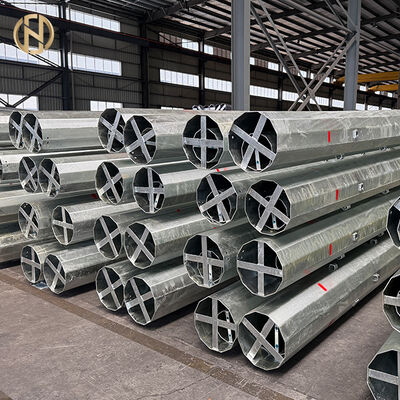 ซื้อ 9m 10m 12m สแตนเลสเหล็กเหล็กกระปุก สายส่งพลังงาน สูงสนับสนุนไฟฟ้าสําหรับอุปกรณ์สาธารณูปโภค สายฟ้าและเครือไฟฟ้า online manufacture