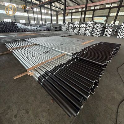 ซื้อ เสาโมโนโพลเหล็กกล้าคาร์บอนต่ำเคลือบสังกะสี 7 เมตร, เสาหลอดแบบสวอจ FUTAO สำหรับส่งกำลังไฟฟ้า online manufacture