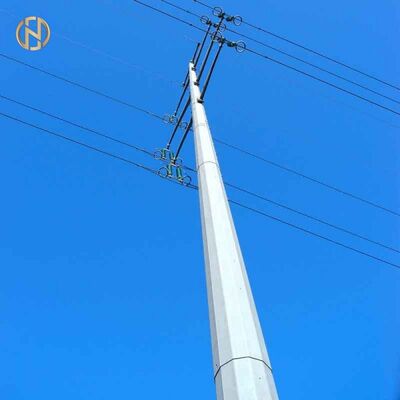 ซื้อ 33kV/66kV Q355B HDG ต้นสี่เหลี่ยมเหล็กประโยชน์ โมโนโพล 30FT/40FT ที่สับสานสําหรับสายไฟฟ้าชั้นสูง, ISO 1461 online manufacture