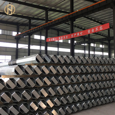 ซื้อ 10.5M 500daN เสาไฟเหล็ก 3KN ปัจจัยด้านความปลอดภัย 2.0 ISO 9001 Certified online manufacture