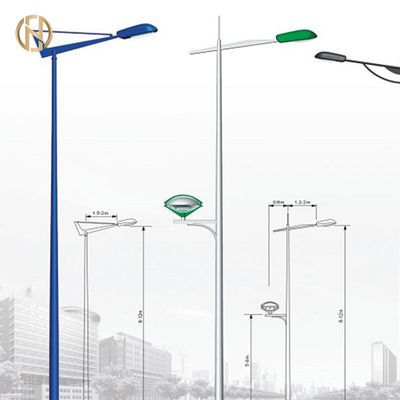 ซื้อ เสาไฟชุบสังกะสี 85um Q235B โลหะไฟโพสต์แผ่นดินไหวทน online manufacture