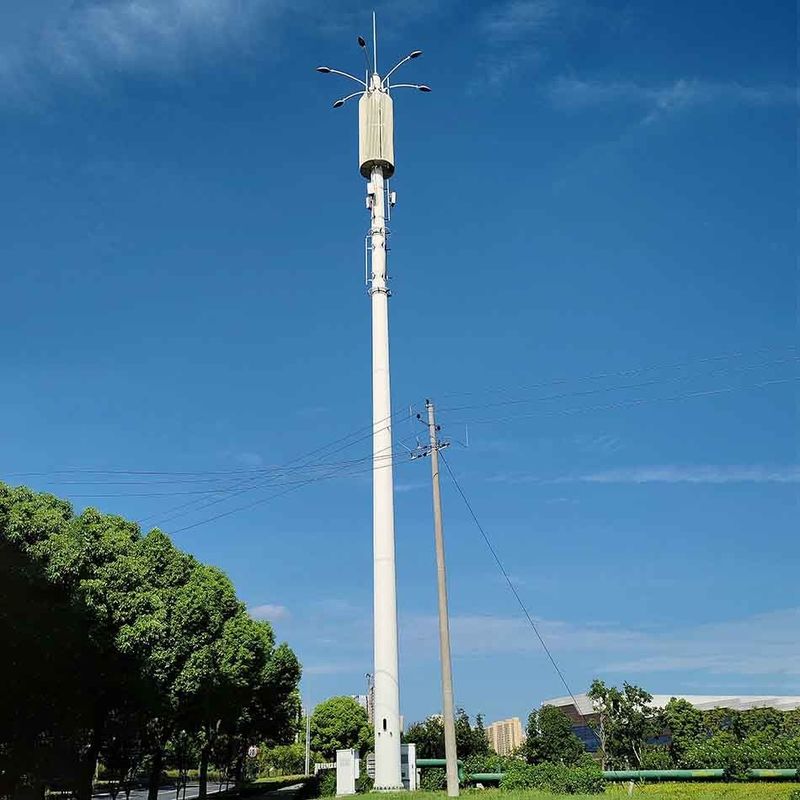 ปรับปรุง Radome Antenna สายสื่อสาร Pole Hot Dip Galvanized