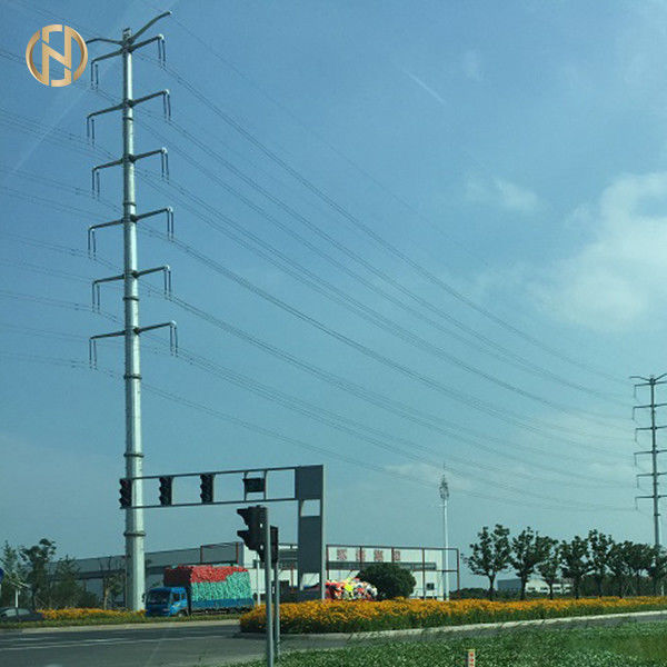 เสาส่งเหล็กแบบท่อ 220KV เสาส่งเหล็ก 230KV EN Stardand
