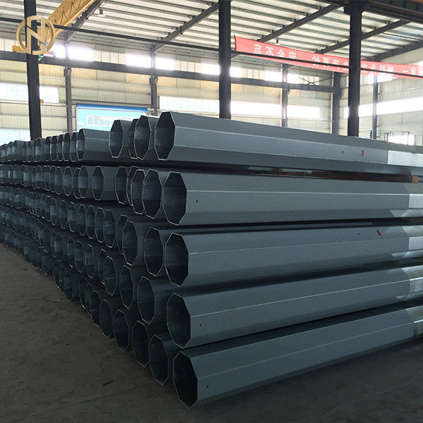 เสาเหล็กยาว 9 เมตรสำหรับเครือข่ายไฟฟ้าแรงดันต่ำ