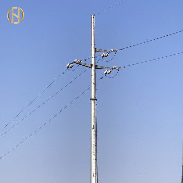 เสาส่งกำลังเหล็กชุบสังกะสีแปดเหลี่ยม 70FT 75FT 90FT