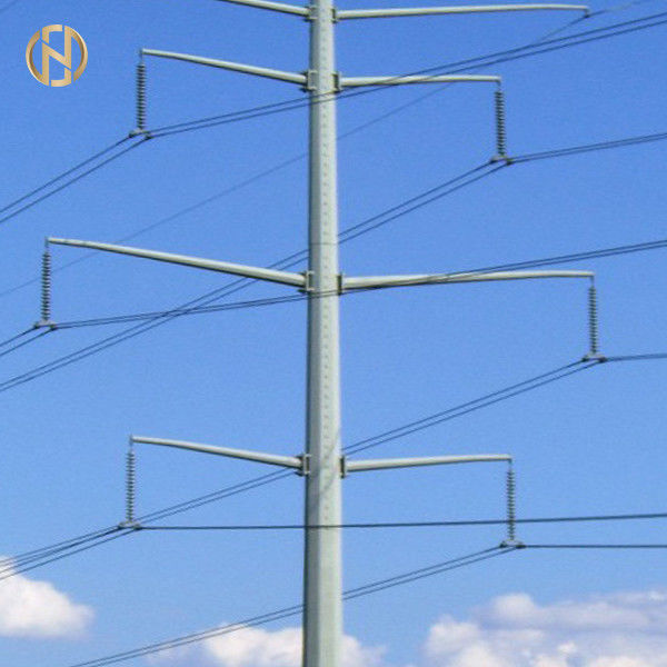 เสาไฟฟ้าโลหะสังกะสี NEA 105FT 110FT 30M 32M 138KV 132KV