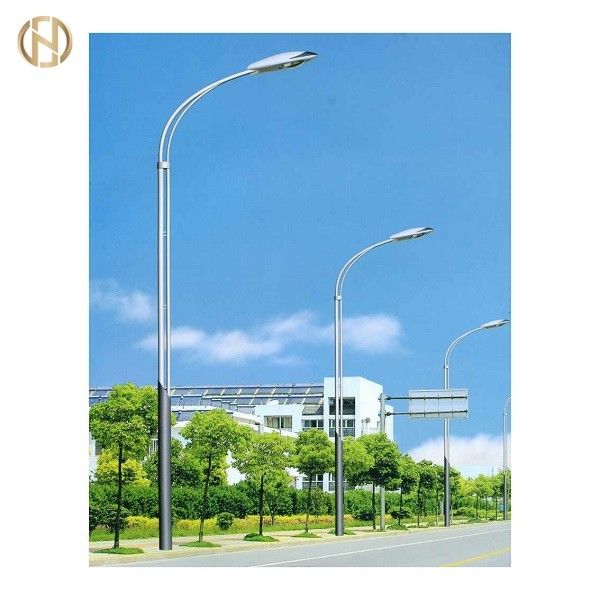 ปรับแต่ง 3m 6m 8m 12m Hot Dip Galvanized Octagonal Street Light Pole สายไฟถนน