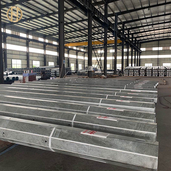 เสาสัญญาณถนนแบบจุ่มร้อนชุบสังกะสี 6-15M พร้อมใบรับรอง ISO 9001