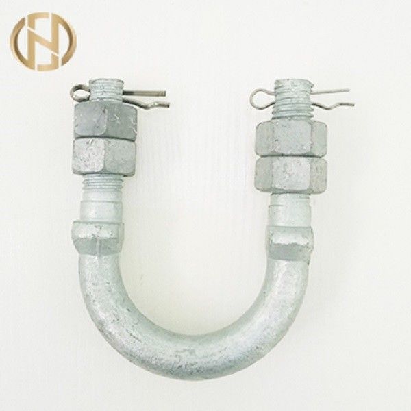 อุปกรณ์เสริมเสาสีเงิน U Type Bolts For Tower Fasteners Tower Fittings