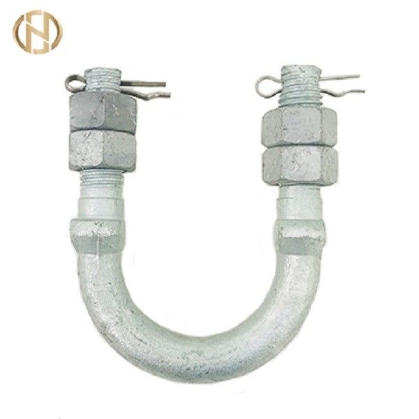 อุปกรณ์เสริมเสาสีเงิน U Type Bolts For Tower Fasteners Tower Fittings