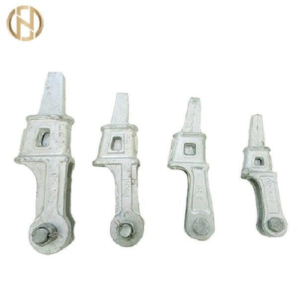 Wedge Type Guy Wire Clamp สำหรับการติดตั้งเส้นลวดเหล็กชุบสังกะสี