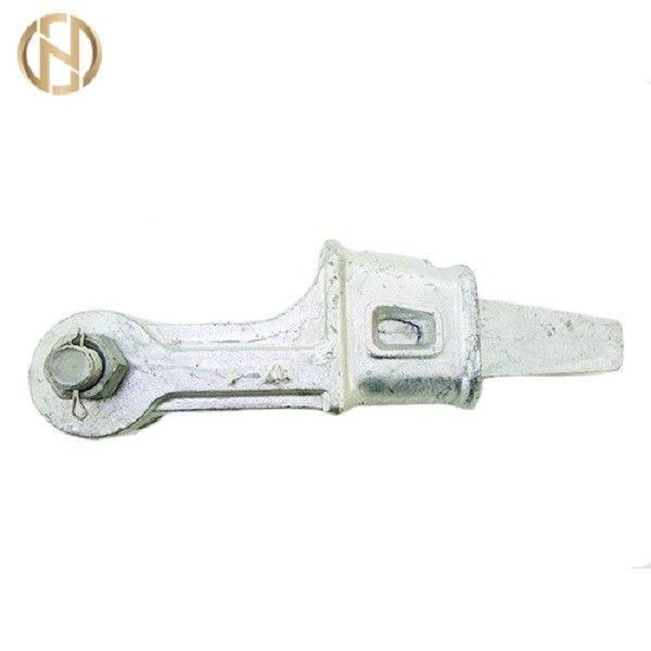 Wedge Type Guy Wire Clamp สำหรับการติดตั้งเส้นลวดเหล็กชุบสังกะสี