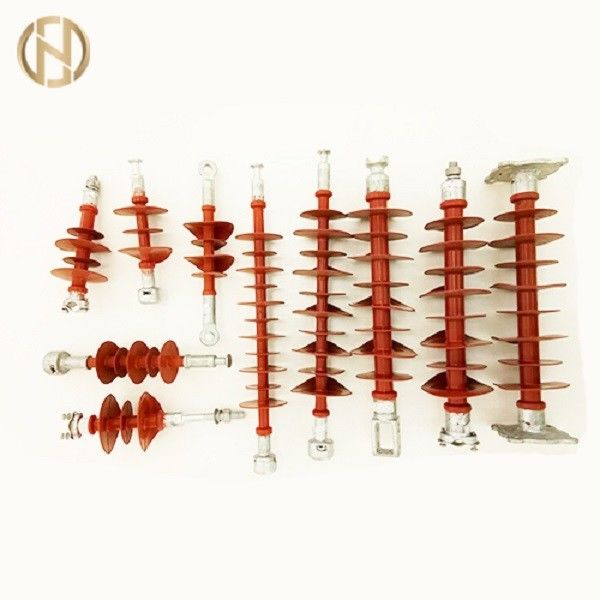 Long Rod Suspension ฉนวนยางซิลิโคน 120KN 24KV ความต้านทานแรงดึงที่เหนือกว่า