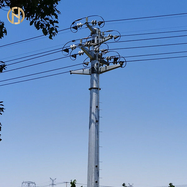 เสาส่งไฟฟ้าแบบเหล็กไฟฟ้า 69KV 90FT Q460C