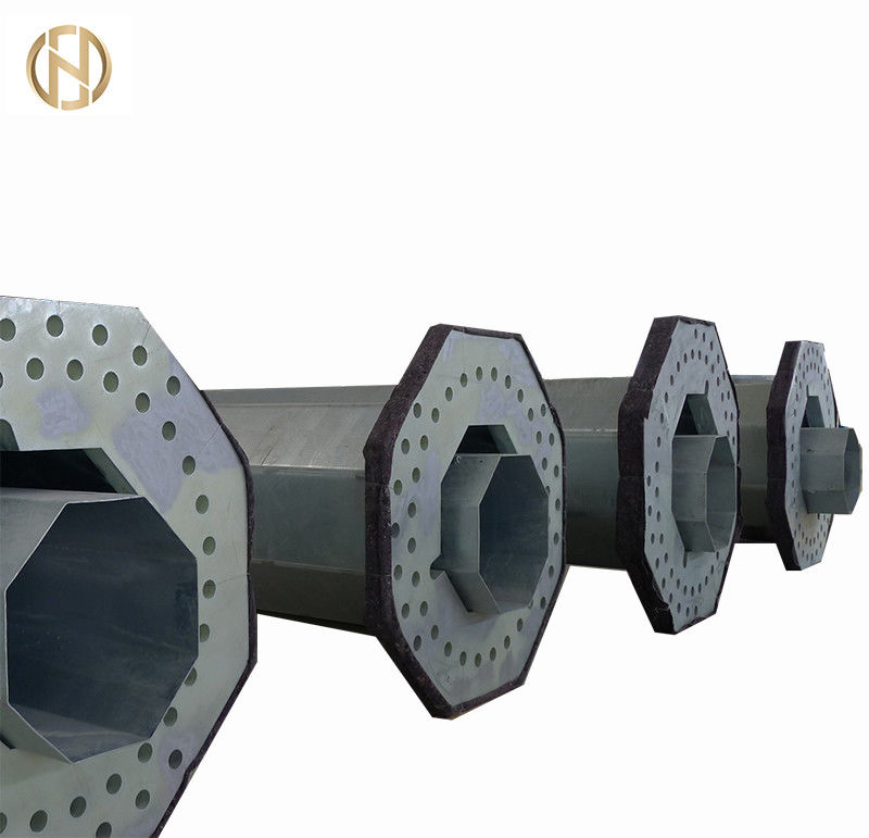 100FT 120FT ต้นโทรคมนาคม ASTM A572 GR65 สแตนเลส Hot Dip Galvanized