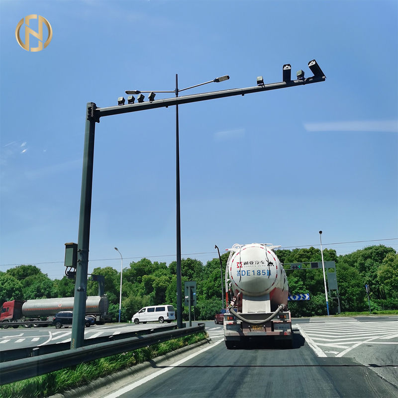 11M Polygonal Telescopic CCTV Camera ทนต่อการกัดกร่อนของเสา