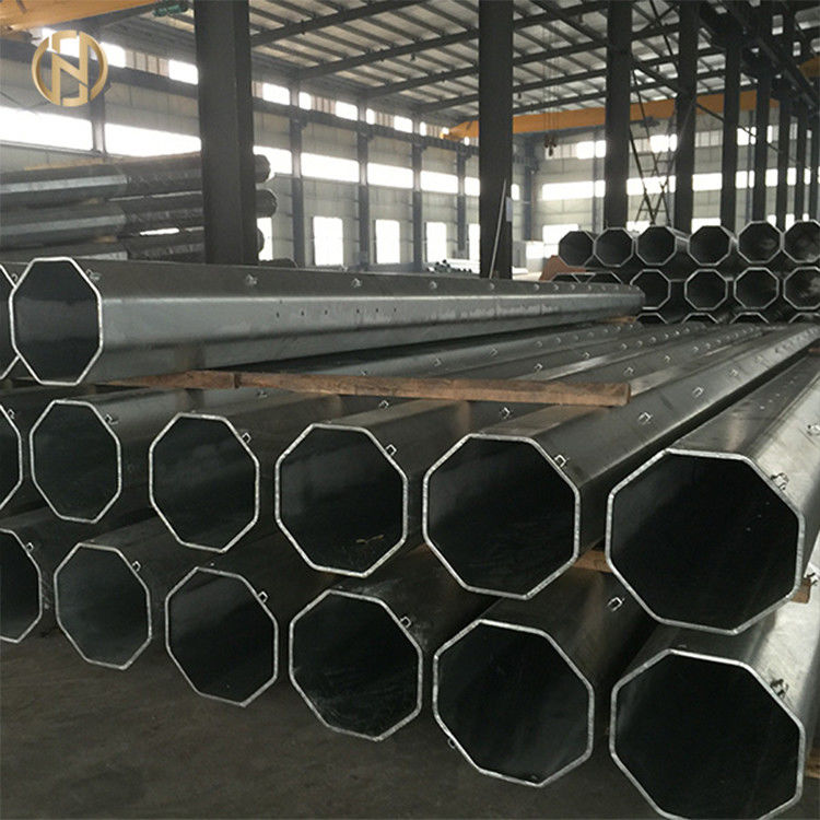 25FT 7.6m Steel Metal Utility Pole Powder เคลือบความหนา 16 มม