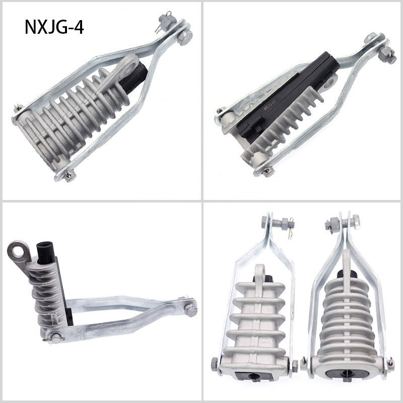Wedge Strain Clamps สำหรับฉนวนสายเคเบิล Overhead Line Tension Anchoring