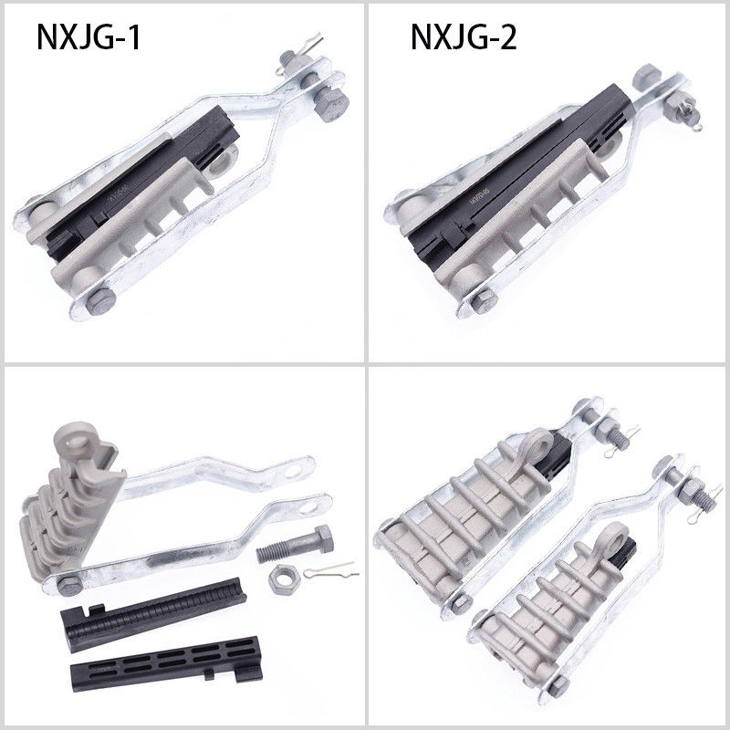 Wedge Strain Clamps สำหรับฉนวนสายเคเบิล Overhead Line Tension Anchoring