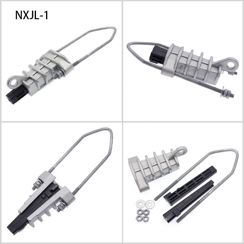 Wedge Strain Clamps สำหรับฉนวนสายเคเบิล Overhead Line Tension Anchoring