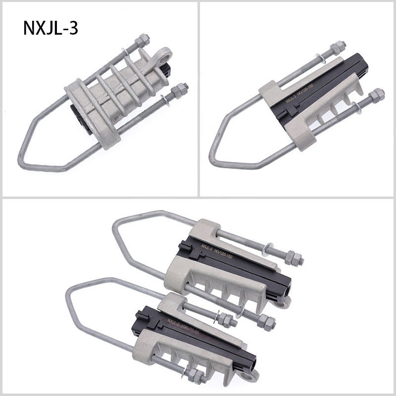 Wedge Strain Clamps สำหรับฉนวนสายเคเบิล Overhead Line Tension Anchoring
