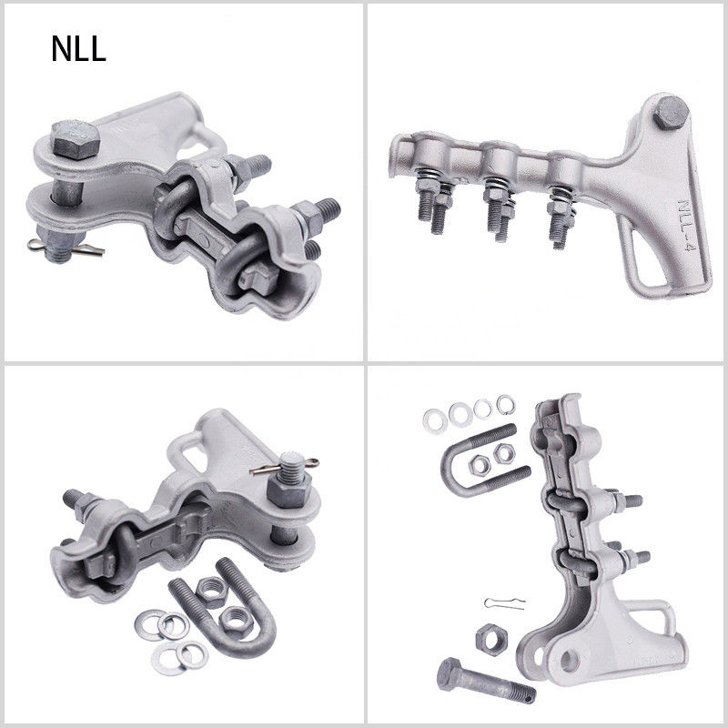 โลหะผสมอลูมิเนียม Strain Clamp NLL Series ฝาปิดฉนวน Bolt Type