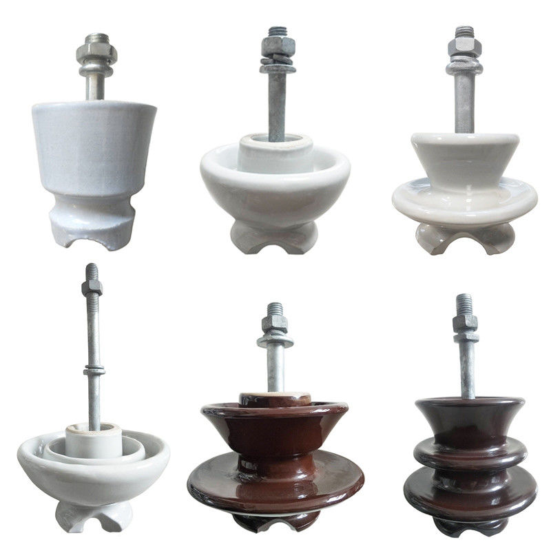 Pin Type Anti Pollution Porcelain Insulator อลูมิเนียมอัลลอยด์