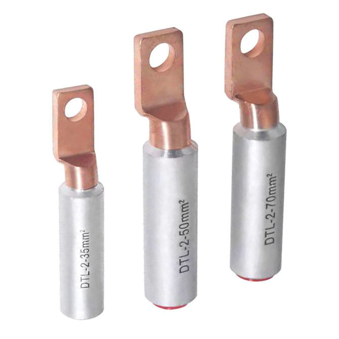 Forged Crimp Pin Type Terminal Lugs Ferrules สายเคเบิล Bimetal Copper