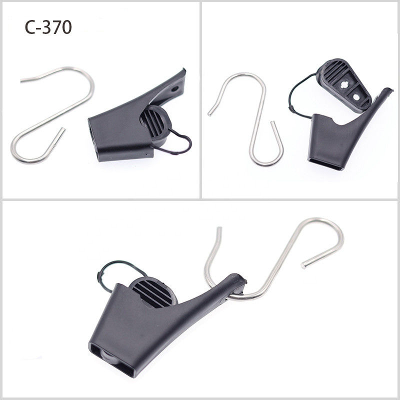ADSS FTTH Type Anchor Drop Wire Clamp สำหรับความตึงเครียดของสายไฟเบอร์ออปติก